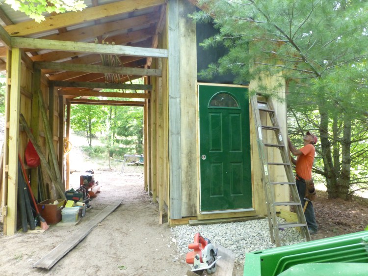 Baby barn for books and small tractors